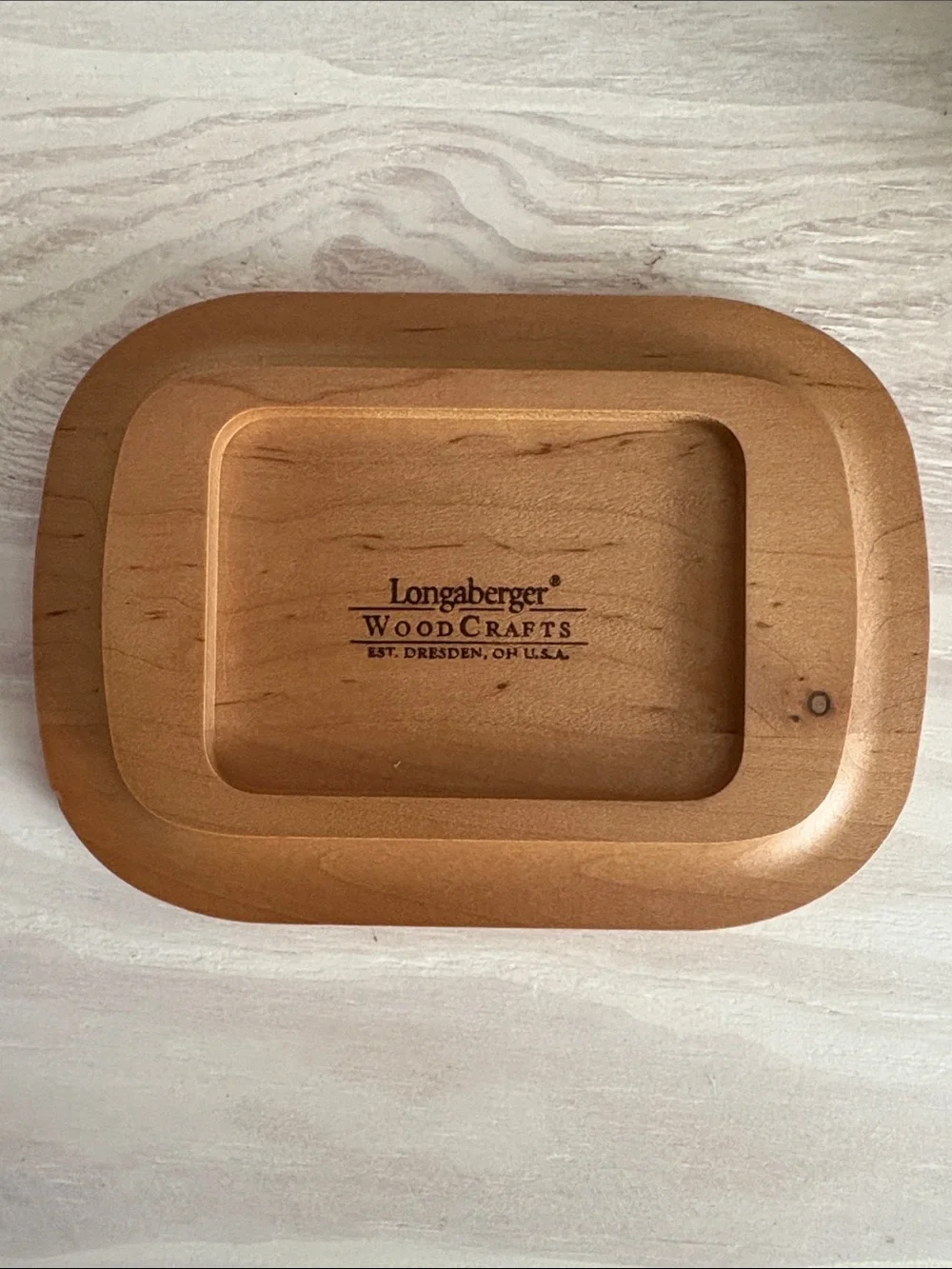 VTG Longaberger Vanity Basket, Horizon of Hope, Basket, Signed & Dated 2004